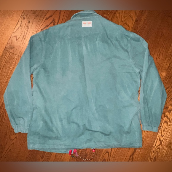 Gucci Green & Red-Chevron Jacket - Picture 5 of 7